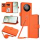 thumbnail image 1 of Funda Cartera de Cuero Sintético para Honor X9D/Magic 8 Lite, Naranja, 1 of 6