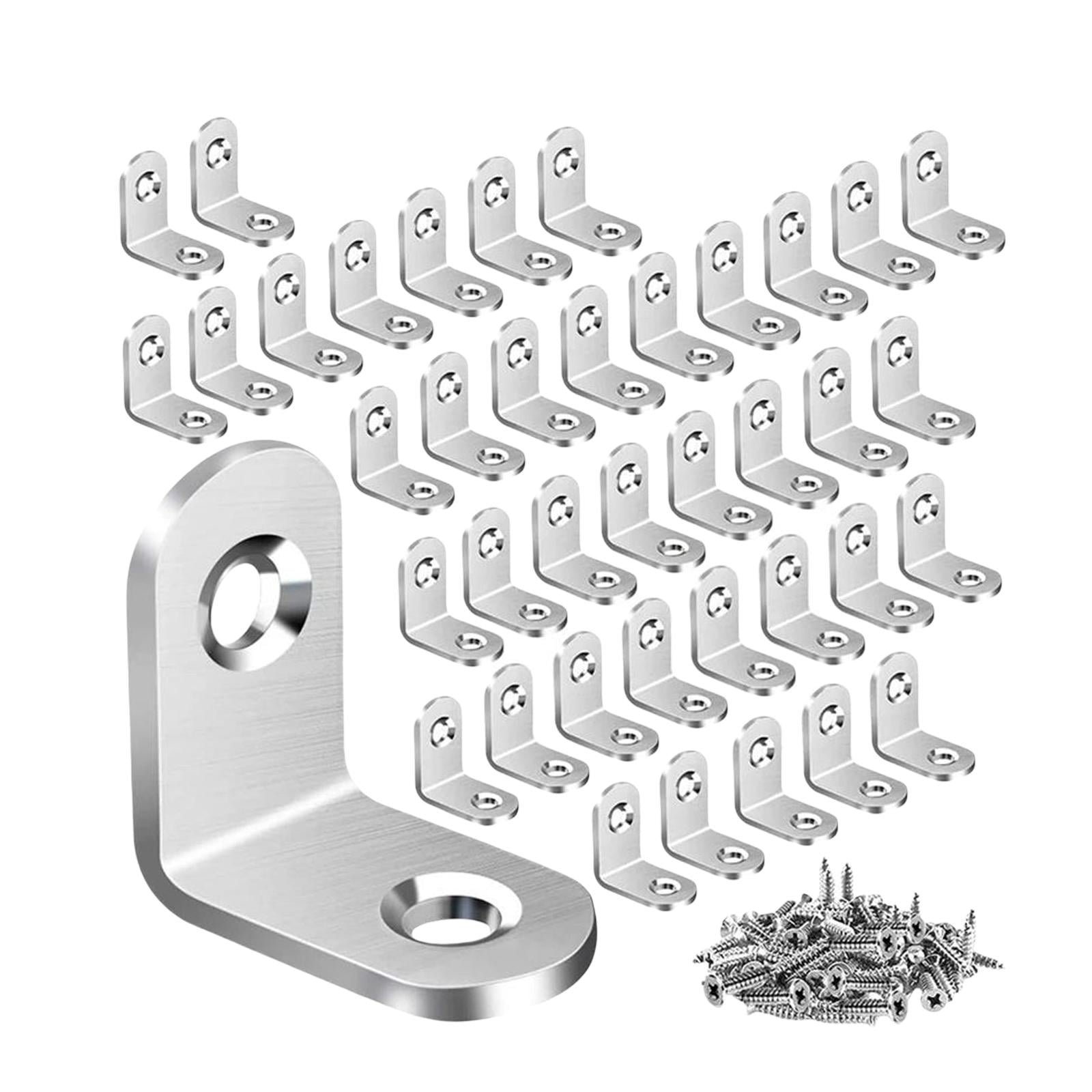 Bothyi - 40 Piezas De Soporte En L, Soporte De Ángulo Recto Para Sillas De Tocador De Madera, 20mm X 20mm X 16mm
