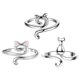 thumbnail image 1 of Anillos Para Gatitos, Lindos Anillos Para Gatos Para Aniversario, Regalo Del Día De La Madre Para Amantes De Los Gatos, 3 Uds., 1 of 2