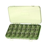 Magideal - Organizador Diario De Pastillas, Dispensador De Pastillas, Pastillero De Viaje Diario, Pastillero Grande, Organizador De 7 Pastilleros Para Monedero D Verde