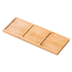 Bothyi - Bandeja De Madera Para Baño, Plato De Tocador, Bandeja Dispensadora De Jabón, Soporte De Jabón Para El Hogar, Rectángulo B