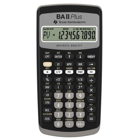 Calculadora Financiera Texas Instruments Ba Ii Plus Negra