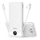 thumbnail image 1 of Cargador portátil VEGER de 10000 mAh con cables integrados, color blanco, 1 of 9