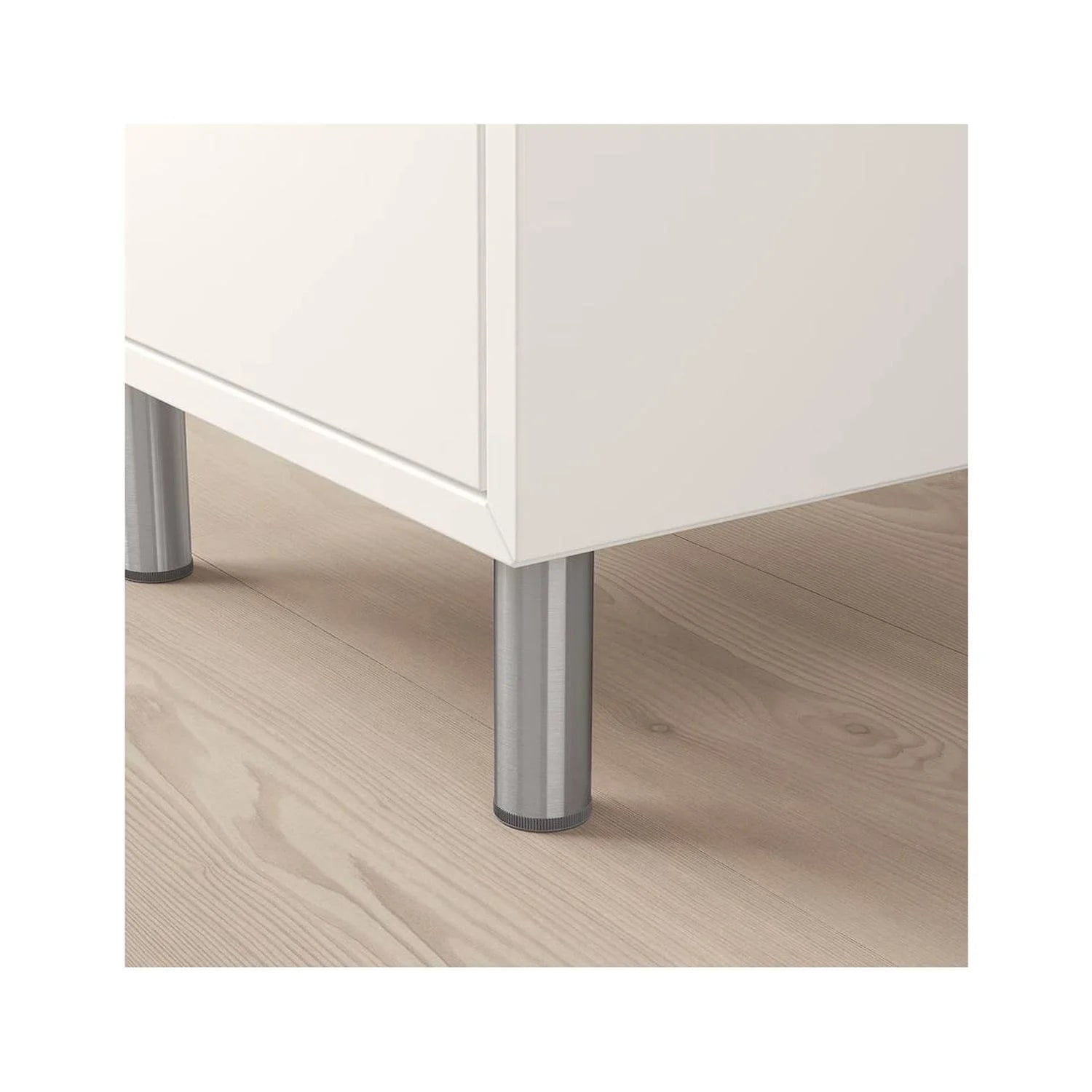 Genérico - Kit De 4 Patas Con Placa Para Sillones Y Gabinetes Altura 10 Cm