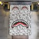thumbnail image 2 of Dark Gray Bape Shake Camo Comforter Set Soft 3 Pcs Twin Bedding Sets Thicken for All Season, 2 of 5