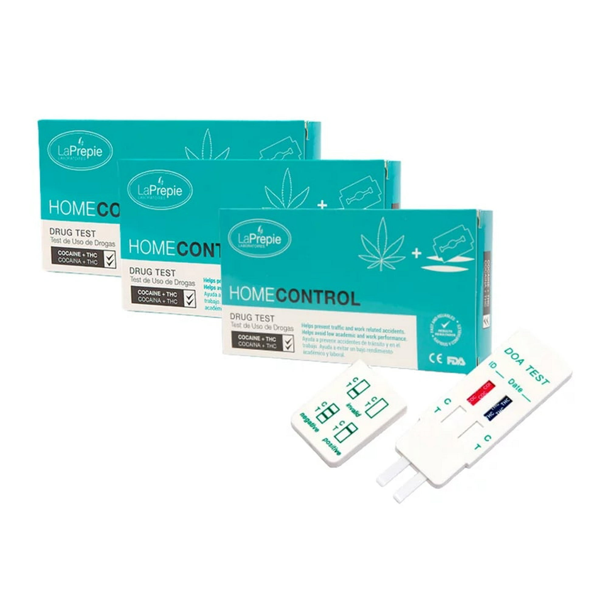 La Prepie - Test Rapido Droga Cocaina Marihuana - Pack 10 Uds Home Control Test Rapido Droga Cocaina Marihuana - Pack 25 Uds Home Control