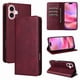 thumbnail image 1 of Funda Cartera para iPhone 16 con Ranuras Tarjetas y Soporte - Protección Completa Rojo, 1 of 5