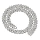 thumbnail image 1 of Cadena Cubana Collares Bling Hip Hop Joyería Hombres Mujeres Pulsera Joyería Regalos 18 Pulgadas Color Plata, 1 of 3