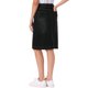 thumbnail image 3 of INSPIRE CHIC Falda de Mezclilla para Mujer de Cintura Alta con Bolsillos Traseros y Abertura, Falda Lápiz a la Rodilla L Negro, 3 of 6