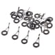 thumbnail image 3 of 25 piezas de una sola pierna guías de ca?a de pescar anillo de ojo kit de reparación de varilla de bricolaje 008, 3 of 5
