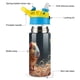 thumbnail image 3 of Cobaya Botella de Agua con Tapa Pop Top de Un Toque, Acero Inoxidable, a Prueba de Fugas, para Deportes, Botella Infantil azul 12 oz, 3 of 6