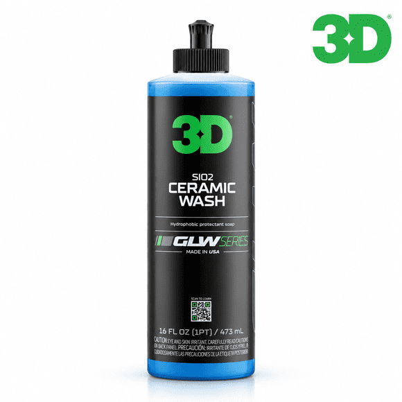 3D GLW Series SiO₂ Ceramic Car Wash Soap – Shampoo Cerámico de Alta Espuma y Protección Hidrofóbica