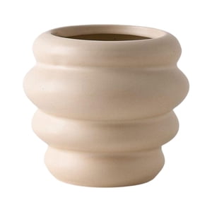 Magideal - Tarro De Almacenamiento En Forma De Tarro , Arte Abstracto, Cerámica Nórdica Creativa Para Estantería, Decoración Del Hogar, Arreglo Floral, , Blanco