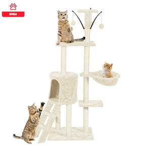 Koba - Rascadores Casa Para Gatos Torre Multifuncional 138Cm Beige
