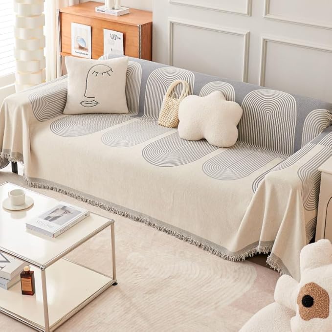 Manta Acogedora Para Sofá – Diseño Moderno Y Natural Wakeshome Color Gris
