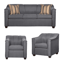 Ruzam Mobel - Juego De Living 3-1-1 Venecia Gris Lino