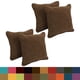thumbnail image 2 of Juego de 4 cojines Blazing Needles de microgamuza, 45 cm, color Java, 2 of 5