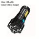 thumbnail image 1 of Multi-Functional LED Display Flashlight, 4-Mode Brightness Adjustment For Outdoor Emergency Use, 1 of 4