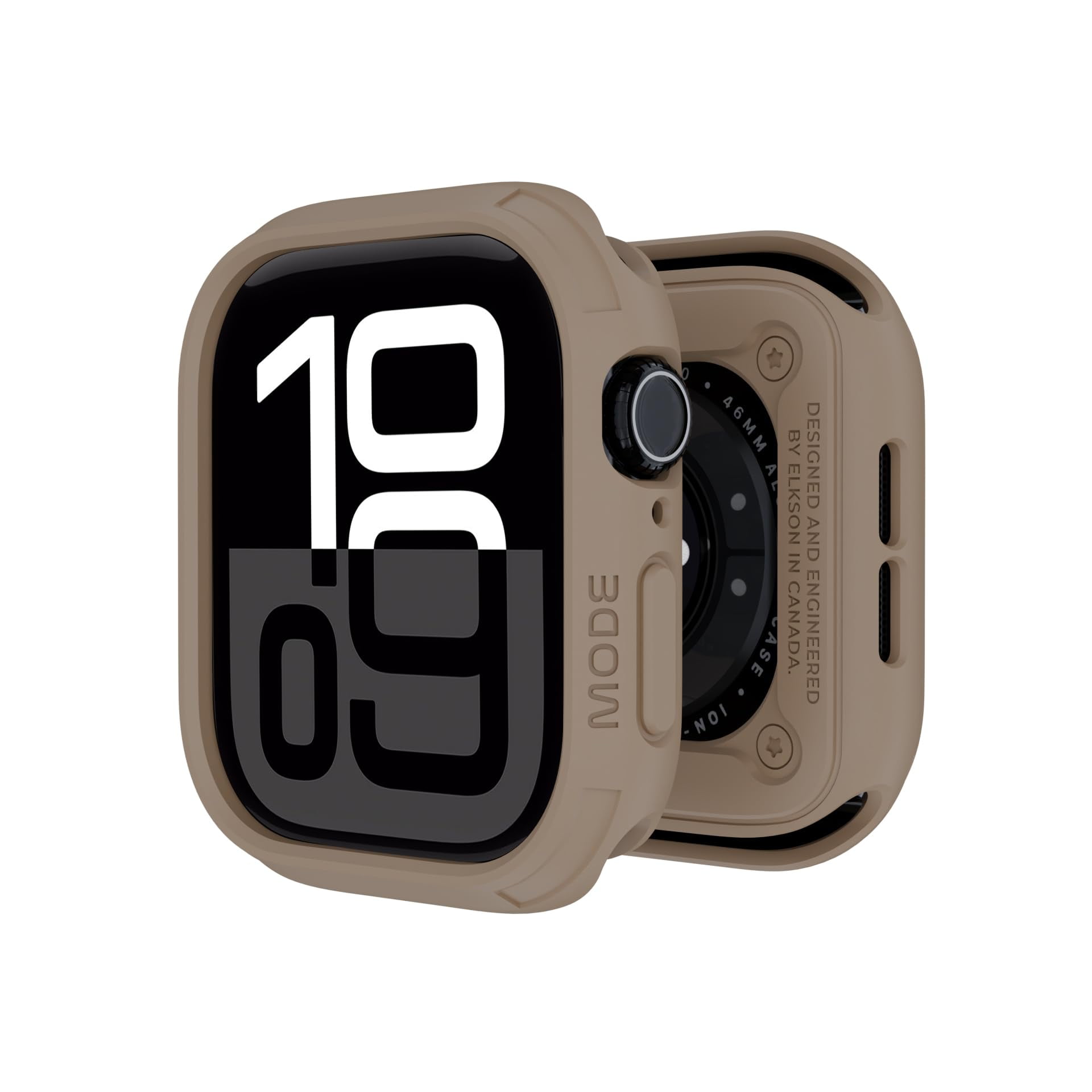 Funda Protectora Elkson Compatible Con Apple Watch De 46 Mm, Color Canela