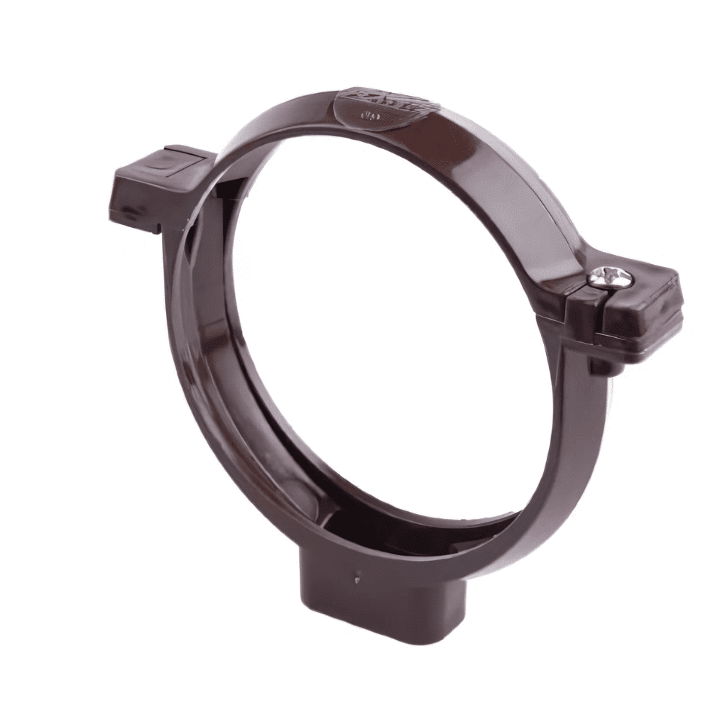 Genérico - Abrazadera Bajada Pvc Marron