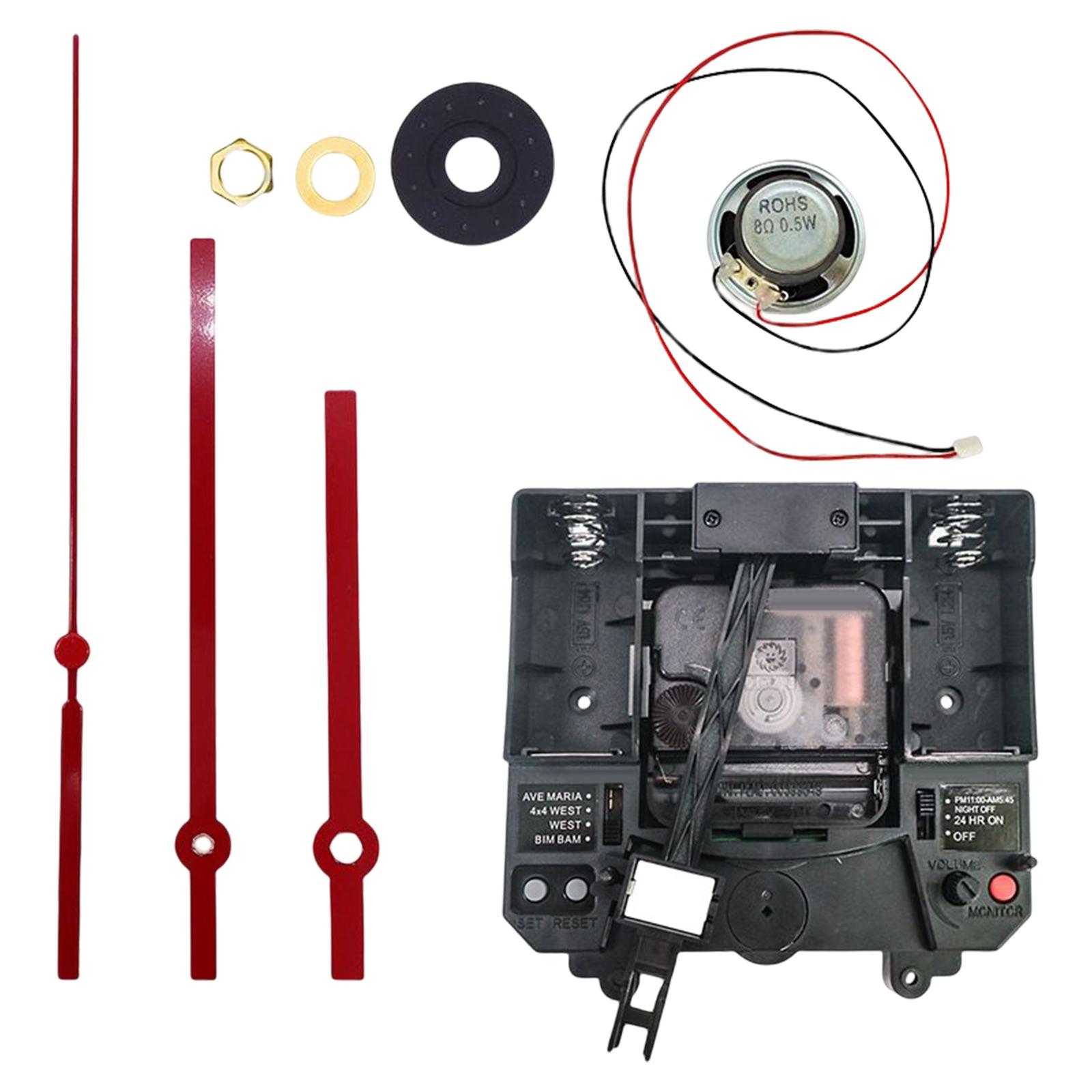 Magideal - Mecanismo De Movimiento De Reloj Grande, Con Manecillas Kits De Mecanismo De Caja De Música Piezas Fabricación De Motores Silenciosos Para Reparación , J Estiloj