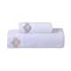 thumbnail image 1 of 1/2/4pcs Cotton Material Thickened Embroidered Towel Set, Crown Pattern Soft Absorbent And Not Faded, 13.7*29.5in Hand Towel And 27.6*55in Bath Towel Set, Suitable For Family Use, 1 of 5