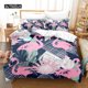 thumbnail image 1 of x1732 Bed SheetsFlamingo Duvet Cover Set Tropical Animal Comforter Cover Leaves Palm Leaves Bedding Set Polyester Nature Theme Quilt Cover 3-Piece Bedding Set (1 Duvet Cover + 2 Pillow Shams) nj1732, 1 of 5