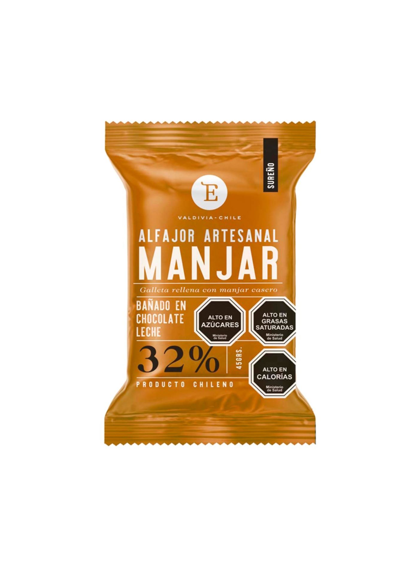 Entrelagos - Alfajor Artesanal Manjar Leche 24X40 Gr.