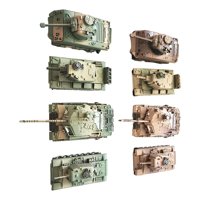 Bothyi - 8 Piezas 1:72 Escala Tanque Modelo Simulación Escaparate Diy Tanque Rompecabezas Para Adultos