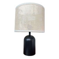 Oem - Lampara De Velador Lampara De Mesa Base Metal Cilindro