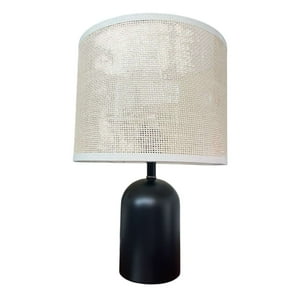 Oem - Lampara De Velador Lampara De Mesa Base Metal Cilindro