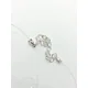 thumbnail image 2 of Colgante Cadena Gargantilla Invisible Con Mariposa, 2 of 3