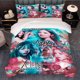 thumbnail image 1 of 3pcs Special Theme Women's Art Print Bedding Set Exquisite Pattern Duvet Cover and Pillowcase Comforter Covers, 1 of 5