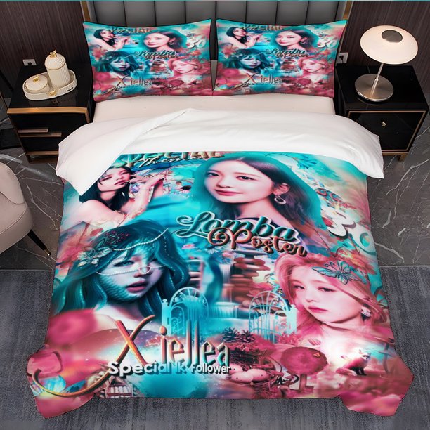 3pcs Special Theme Women's Art Print Bedding Set Exquisite Pattern Duvet Cover and Pillowcase Comforter Covers