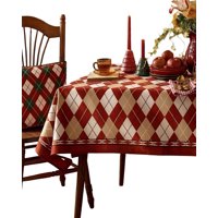 Teng Fei - Juego Mantel Más 6 Fundas De Sillas Antimanchas Navideño 140X220