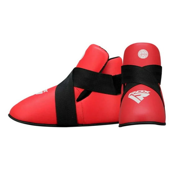 Protector de Pie PAR RDX - WAKO Foot Cert T1 Protect - Rojo - WFL-T1R- M