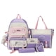 thumbnail image 1 of 5 Pcs/Set New Women's Ins Student University Backpack School Bags Teenager Girls Schoolbag Kawaii Backpack, 1 of 3