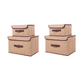 thumbnail image 1 of 4 Unidades Cajas Organizadoras Belug De Tela Plegables Con Tapas beige, 1 of 4
