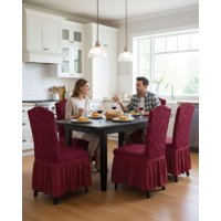 Mylhogar - Juego De 6 Fundas De Silla Tejido 3D