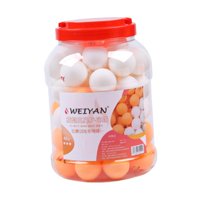 Magideal - 60 Piezas De Pelotas De Ping Pong Resistentes Y De Alto Rendimiento Para Juegos De Tenis De Mesa Blanco Amarillo