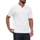 thumbnail image 4 of INSPIRE CHIC Regreso a Clases Polo de Punto Texturizado para Hombre Cuello en V Manga Corta Polo de Golf S Blanco, 4 of 6