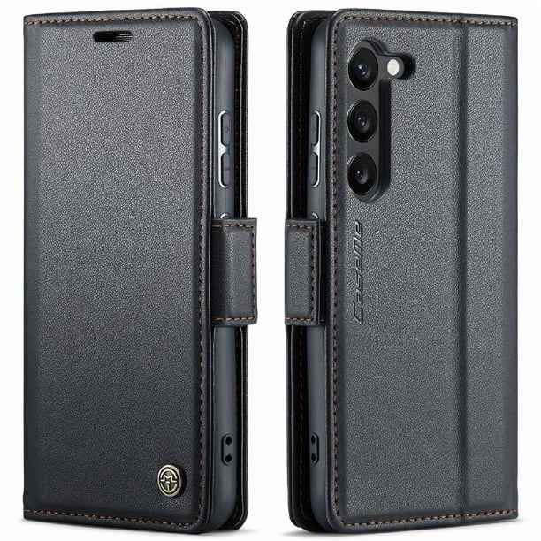CaseMe tipo cartera Samsung Galaxy S24 Plus con cierre magnético, RFID, tarjetero, soporte, carga inalámbrica