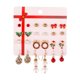 thumbnail image 5 of Pendientes De Moda Conjunto De Regalo De Reno Aro Copo De Nieve Para Fiesta De Navidad Amigo Bowknot, 5 of 5