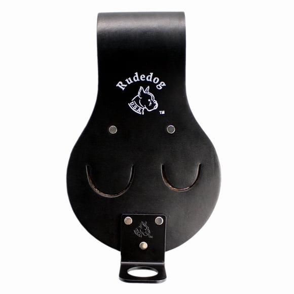 Portaherramientas para llave de ajuste Rudedog USA de cuero negro premium