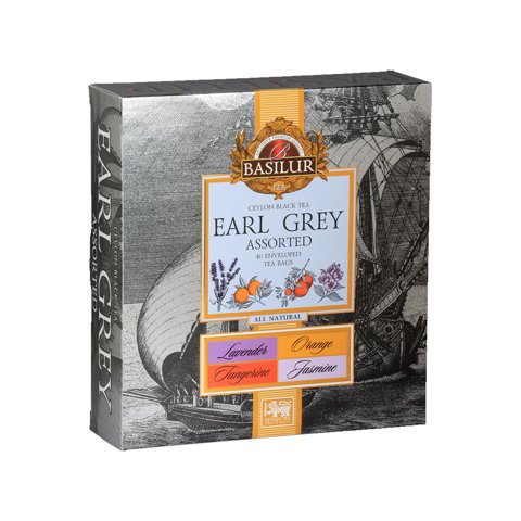 Te Negro Frutal Basilur Earl Grey Assorted Caja 40 Bolsas
