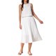 thumbnail image 1 of INSPIRE CHIC Conjuntos de Falda de 2 Piezas para Mujer, Top Corto sin Mangas y Falda Midi en Línea A, Conjuntos Casuales de Verano Beige XS, 1 of 6
