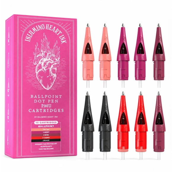 Cartuchos de Pluma Inlumino Heart Ink 10 Unidades Multi‑color