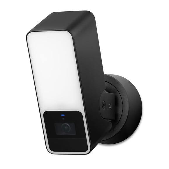 Cámara con reflector Eve Outdoor Cam 1080p con visión nocturna y Wi‑Fi