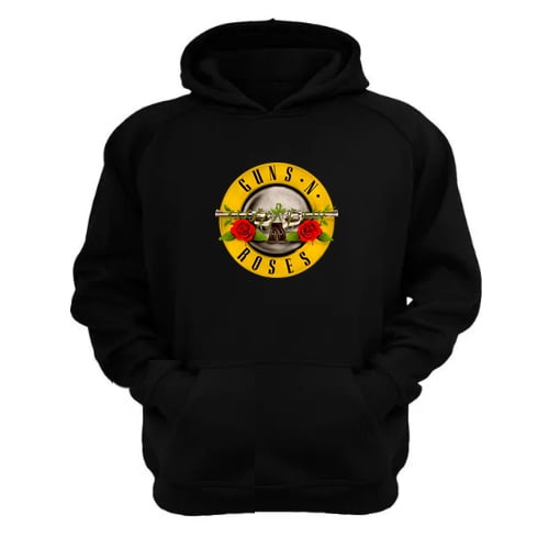 Polerón Canguro Guns N´ Roses Negro Talla S Unisex