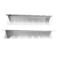 Magideal - Rejilla Para Brochetas De Kebab, Rejilla Para Kebab, Adecuada Para Brochetas De Madera, Bambú, Redondas, Metálicas Y Planas, 2 Piezas, Acero Inoxidabl